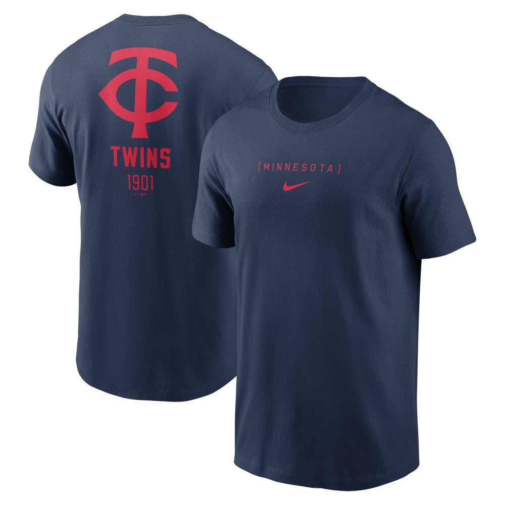 Minnesota Twins Nike Large Logo Back Stack T-Shirt | MLB For sale