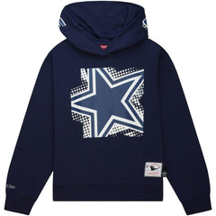 Dallas Cowboys Mitchell & Ness Women's Gridiron Classics Big Face 7.0 Pullover Hoodie