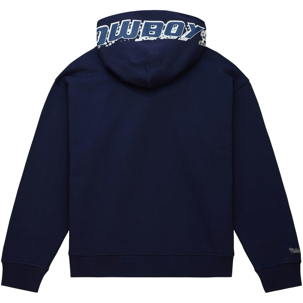 Dallas Cowboys Mitchell & Ness Women's Gridiron Classics Big Face 7.0 Pullover Hoodie