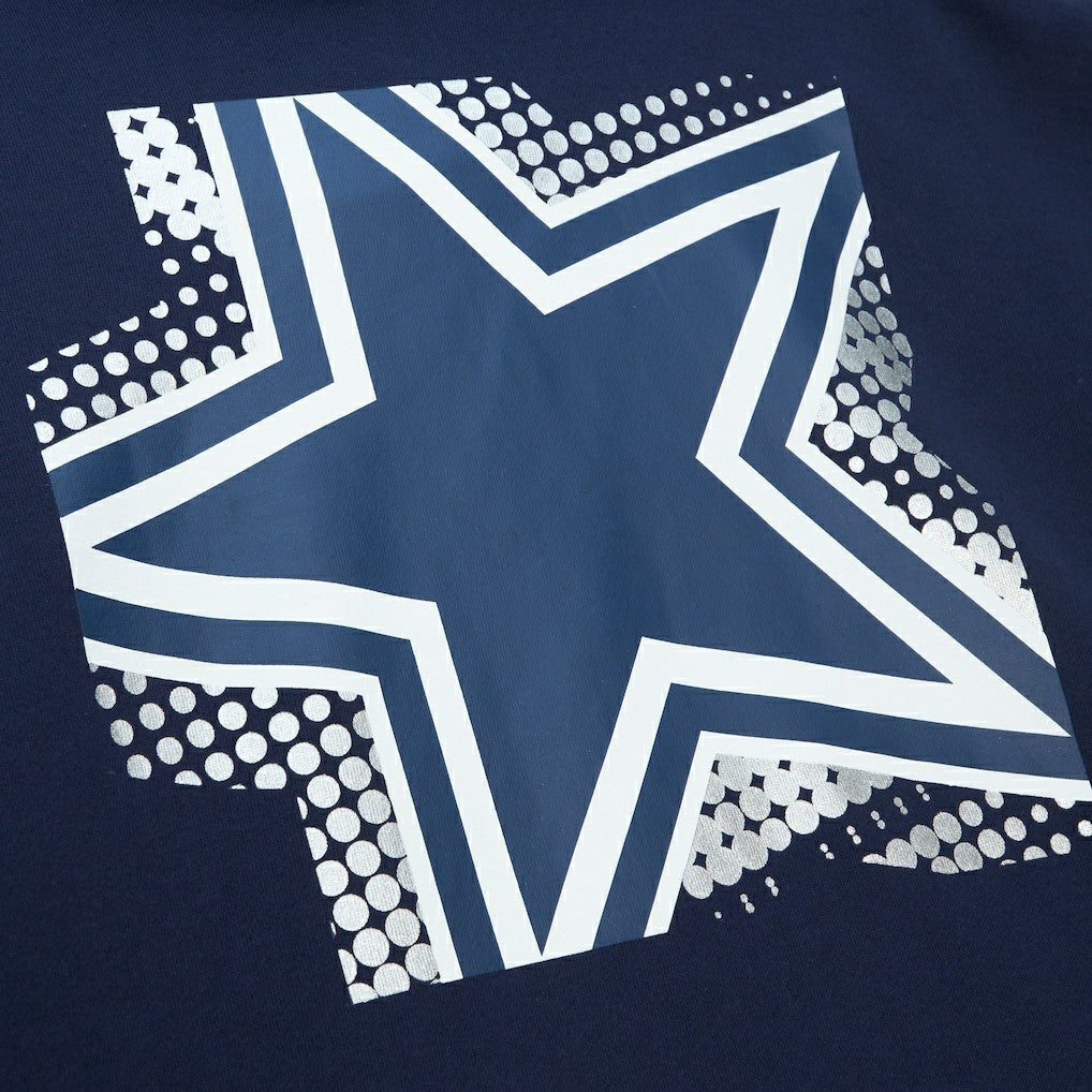 Dallas Cowboys Mitchell & Ness Women's Gridiron Classics Big Face 7.0 Pullover Hoodie