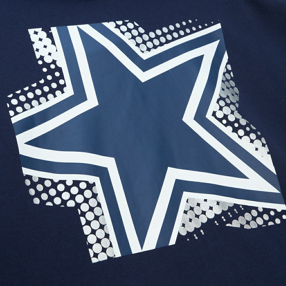 Dallas Cowboys Mitchell & Ness Women's Gridiron Classics Big Face 7.0 Pullover Hoodie