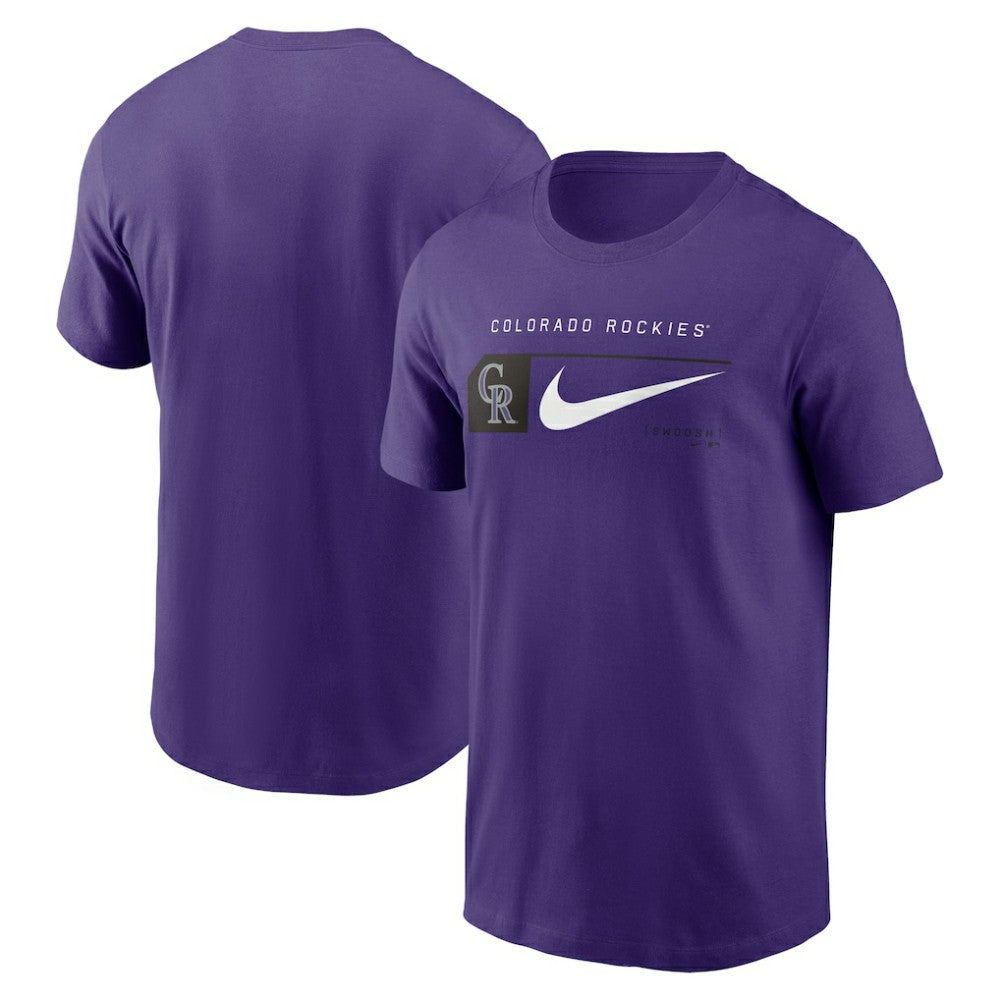 Colorado Rockies Nike Team Swoosh Lockup T-Shirt | MLB On Sale