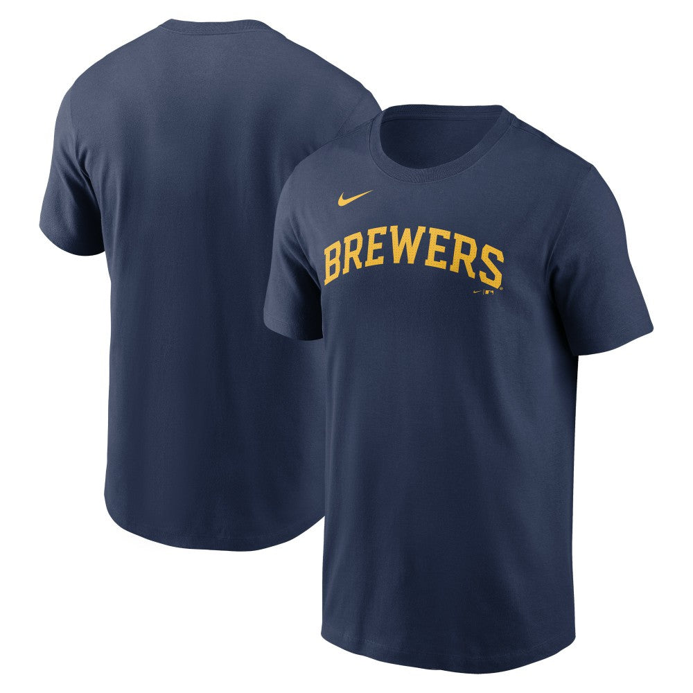 Milwaukee Brewers Nike Fuse Wordmark T-Shirt | MLB Online