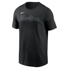 Miami Marlins Nike Fuse Wordmark T-Shirt | MLB New