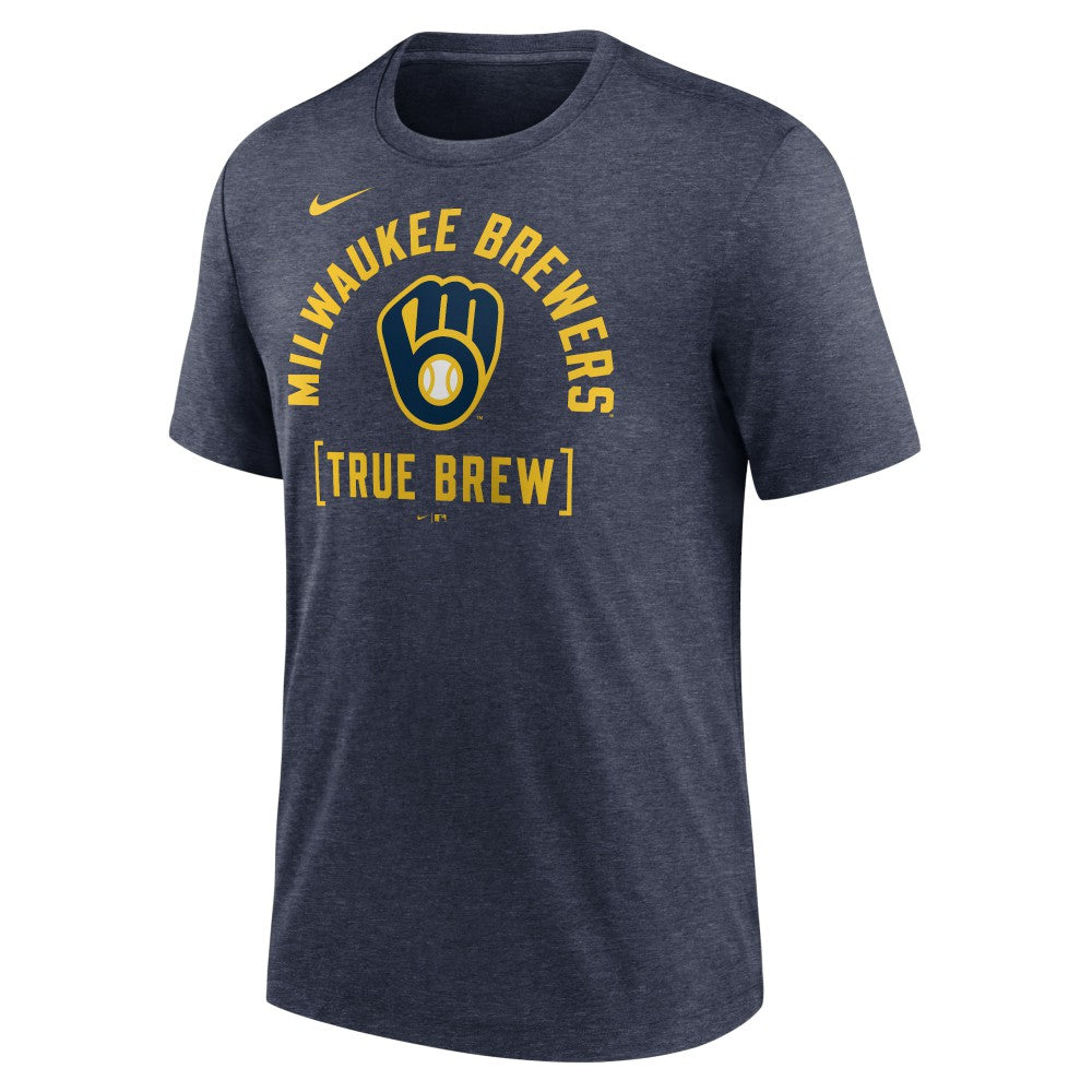 Milwaukee Brewers Nike Swing Big Tri-Blend T-Shirt | MLB Outlet