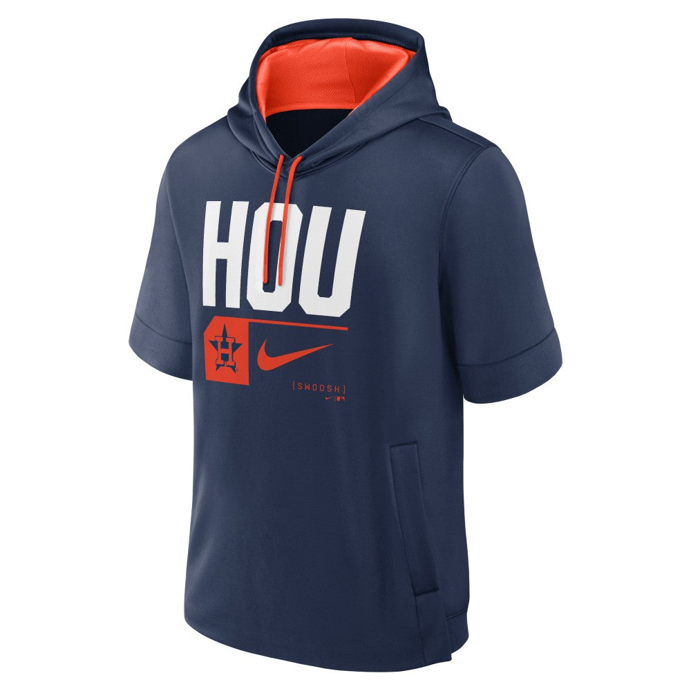 Houston Astros Nike Tri Code Lockup Short Sleeve Pullover Hoodie | MLB For sale