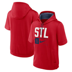 St. Louis Cardinals Nike Tri Code Lockup Short Sleeve Pullover Hoodie | MLB Shop