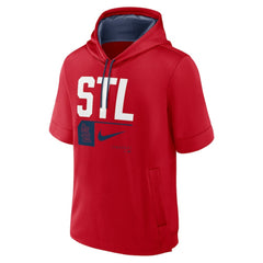 St. Louis Cardinals Nike Tri Code Lockup Short Sleeve Pullover Hoodie | MLB Shop