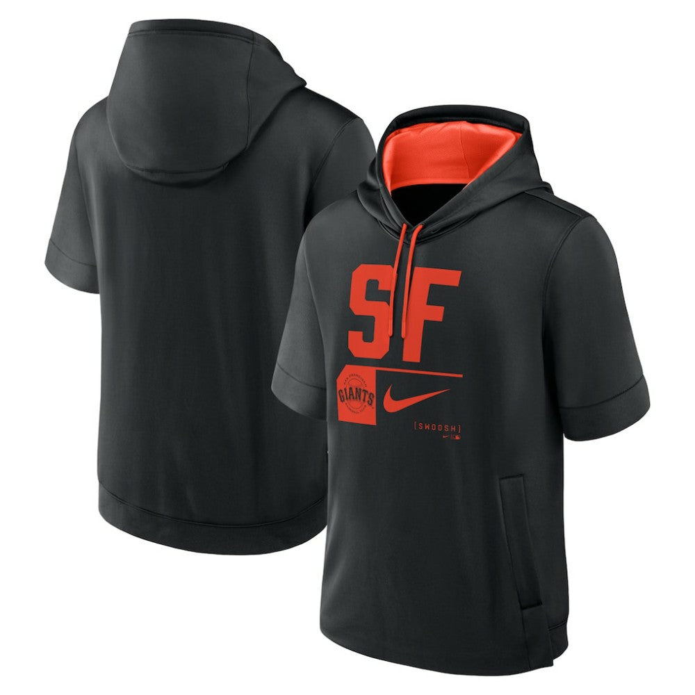San Francisco Giants Nike Tri Code Lockup Short Sleeve Pullover Hoodie | MLB New