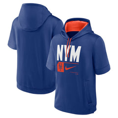 New York Mets Nike Tri Code Lockup Short Sleeve Pullover Hoodie | MLB On Sale