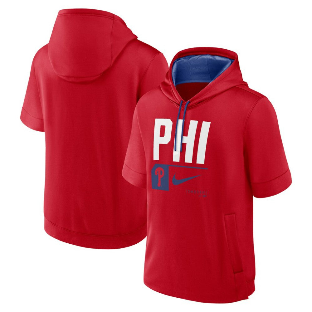 Philadelphia Phillies Nike Tri Code Lockup Short Sleeve Pullover Hoodie | MLB Shop