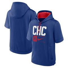 Chicago Cubs Nike Tri Code Lockup Short Sleeve Pullover Hoodie | MLB Discount
