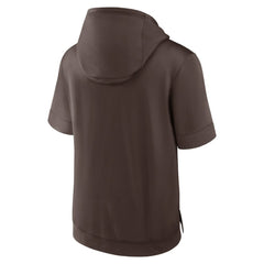 San Diego Padres Nike Tri Code Lockup Short Sleeve Pullover Hoodie | MLB Outlet