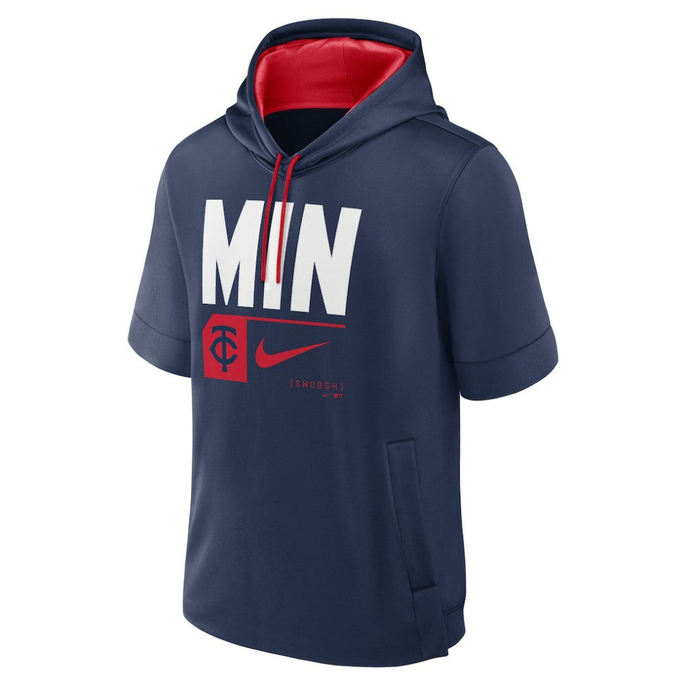 Minnesota Twins Nike Tri Code Lockup Short Sleeve Pullover Hoodie | MLB On Sale