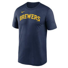 Milwaukee Brewers Nike Legend Fuse Wordmark T-Shirt  | MLB On Sale