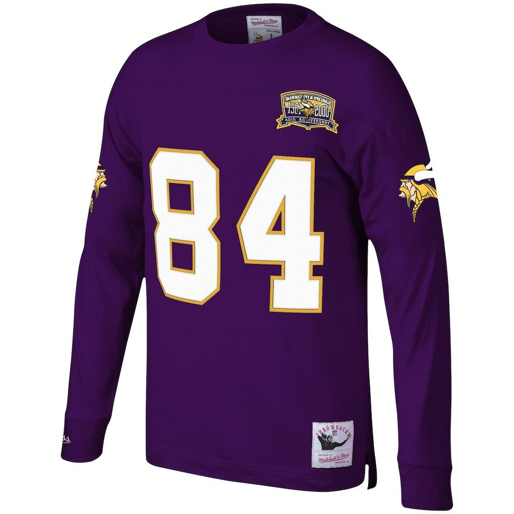 Minnesota Vikings Mitchell & Ness Randy Moss  Big & Tall Retired Player Name & Number Long Sleeve Top