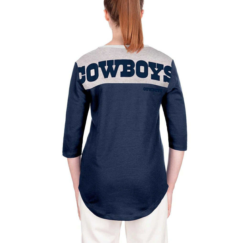 Dallas Cowboys New Era Women's 3/4 Sleeve T-Shirt
