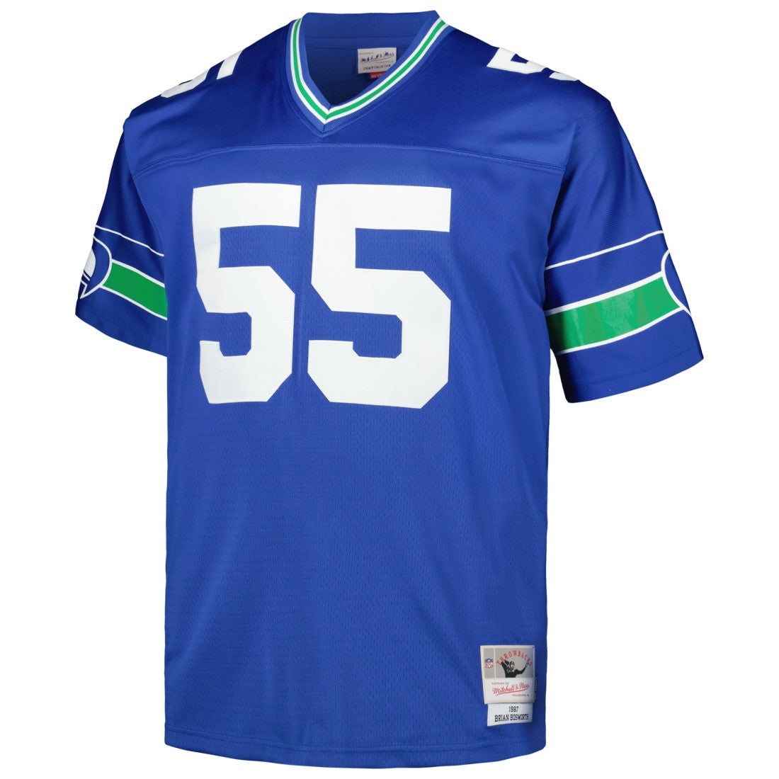 Seattle Seahawks Mitchell & Ness Brian Bosworth  Big & Tall 1987 Legacy Retired Player Jersey