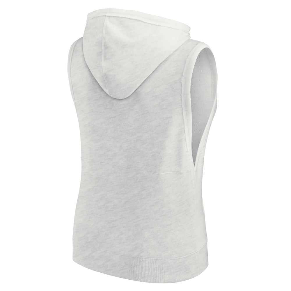 Los Angeles Dodgers Fanatics Women's Lounge Script Sleeveless Pullover Hoodie | MLB New