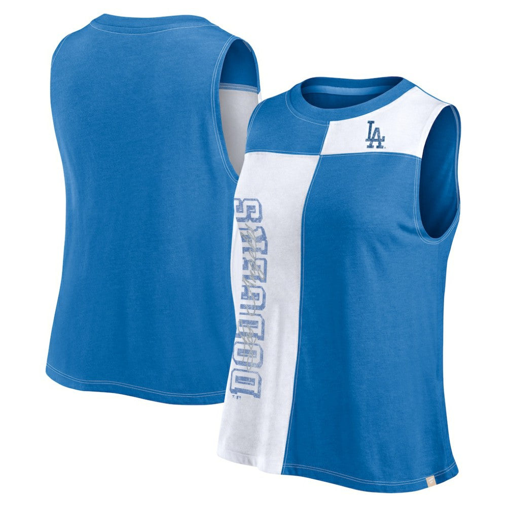 Los Angeles Dodgers Fanatics Women's Color-Block Tank Top | MLB Outlet