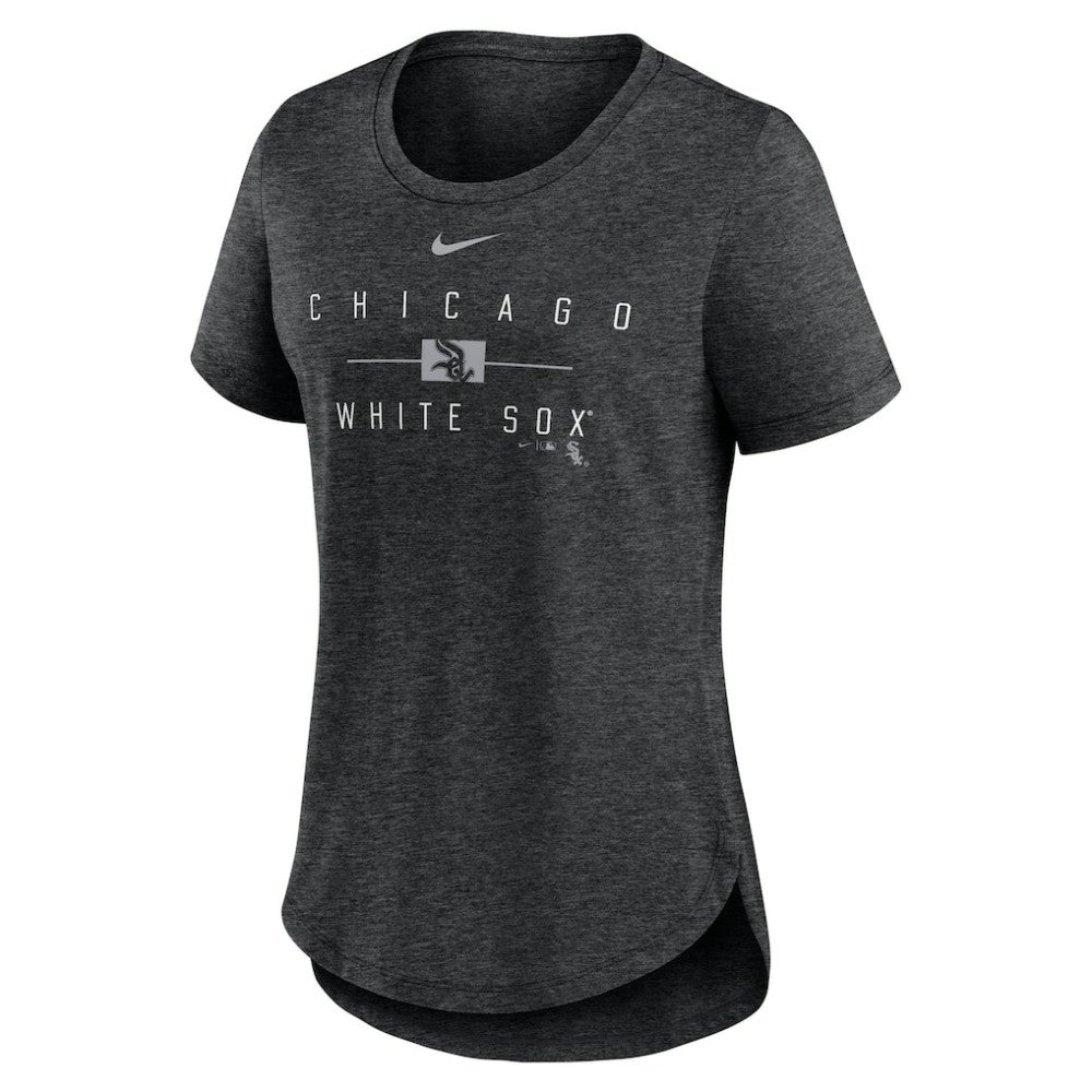 Chicago White Sox Nike Women's Knockout Team Stack Tri-Blend T-Shirt | MLB New