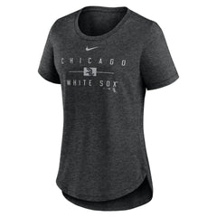 Chicago White Sox Nike Women's Knockout Team Stack Tri-Blend T-Shirt | MLB New