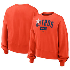 Houston Astros Nike Women's Oversized Cropped Pullover Sweatshirt | MLB On Sale