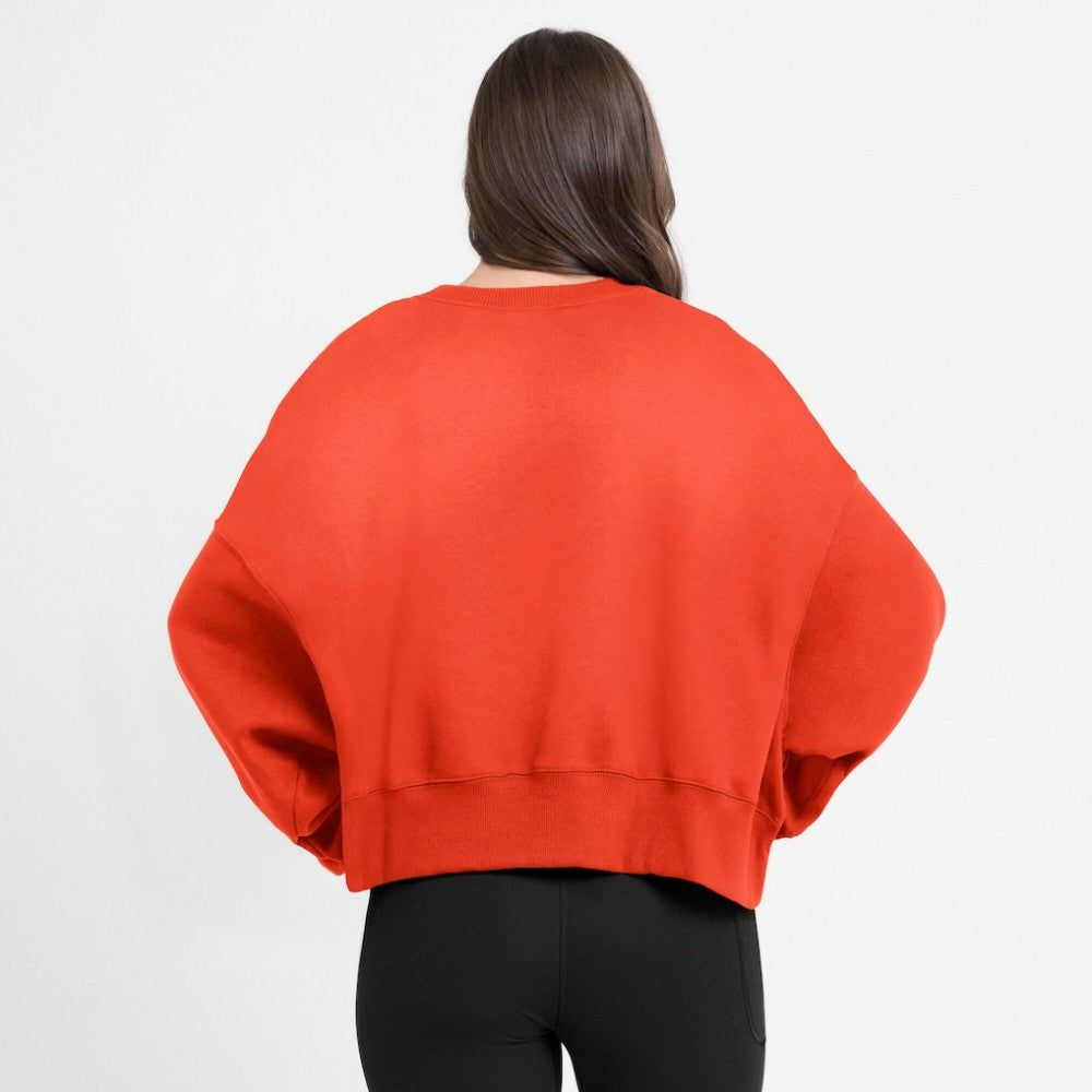 Houston Astros Nike Women's Oversized Cropped Pullover Sweatshirt | MLB On Sale