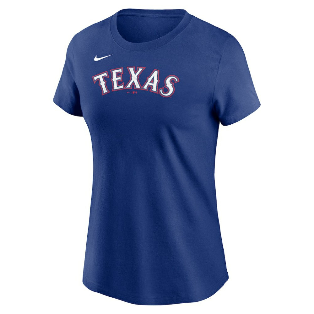 Texas Rangers Nike Women's Wordmark T-Shirt | MLB Sale