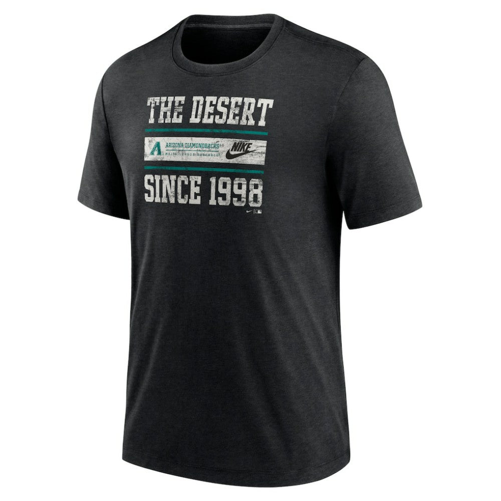Arizona Diamondbacks Nike Cooperstown Collection Local Stack Tri-Blend T-Shirt | MLB Discount