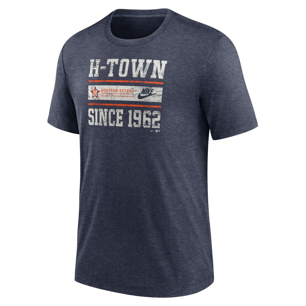 Houston Astros Nike Cooperstown Collection Local Stack Tri-Blend T-Shirt | MLB Near me