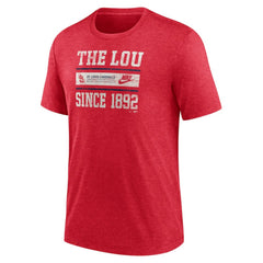 St. Louis Cardinals Nike Cooperstown Collection Local Stack Tri-Blend T-Shirt | MLB Sale