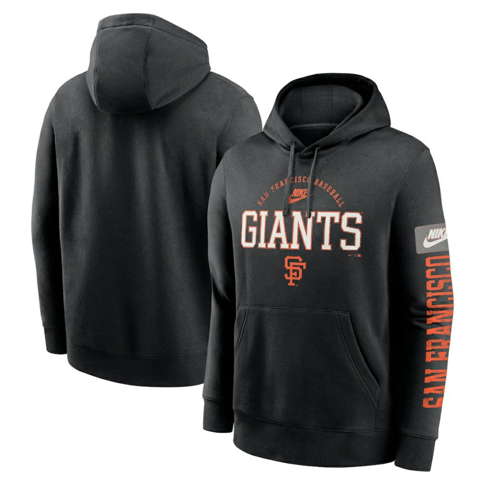 San Francisco Giants Nike Cooperstown Collection Splitter Club Fleece Pullover Hoodie | MLB Discount