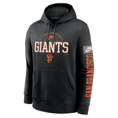 San Francisco Giants Nike Cooperstown Collection Splitter Club Fleece Pullover Hoodie | MLB Discount