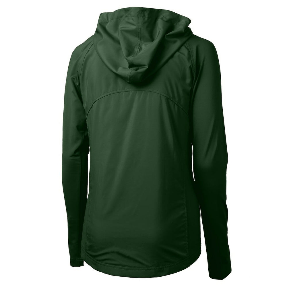 Philadelphia Eagles  Cutter & Buck Women's Gridiron Classics Logo Adapt Eco Knit Hybrid Recycled Full-Zip Hoodie