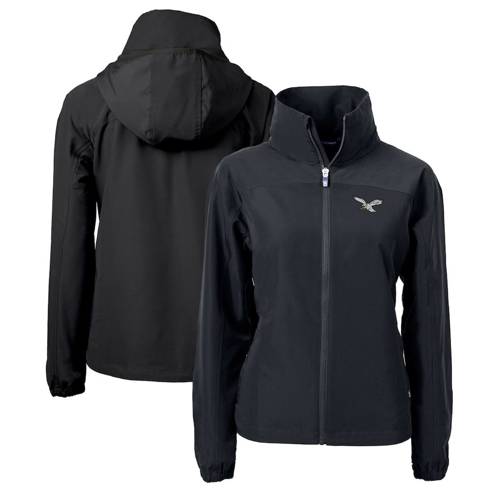 Philadelphia Eagles  Cutter & Buck Women's Gridiron Classics Logo Charter Eco Recycled Full-Zip Jacket