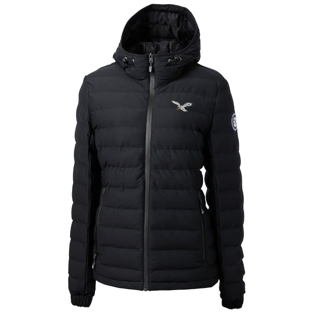 Philadelphia Eagles  Cutter & Buck Women's Gridiron Classics Logo Mission Ridge Repreve Eco Insulated Full-Zip Puffer Jacket