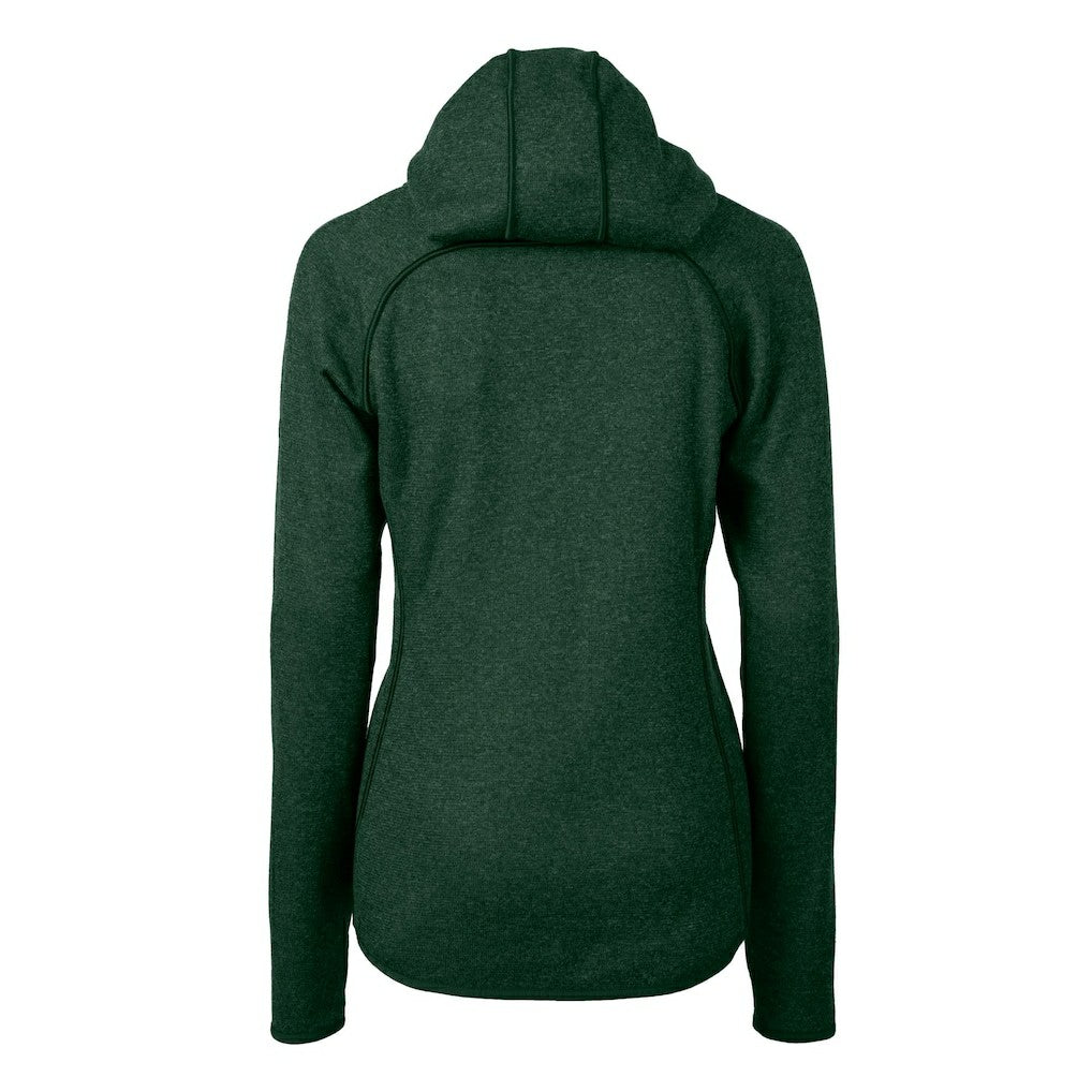 Philadelphia Eagles  Cutter & Buck Women's Gridiron Classics Logo Mainsail Sweater-Knit Full-Zip Hoodie