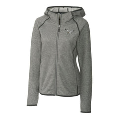 Philadelphia Eagles  Cutter & Buck Women's Gridiron Classics Logo Mainsail Sweater-Knit Full-Zip Hoodie