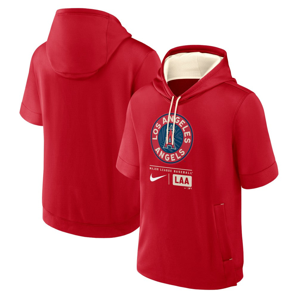 Los Angeles Angels Nike City Connect Color Block Short Sleeve Pullover Hoodie | MLB Shop
