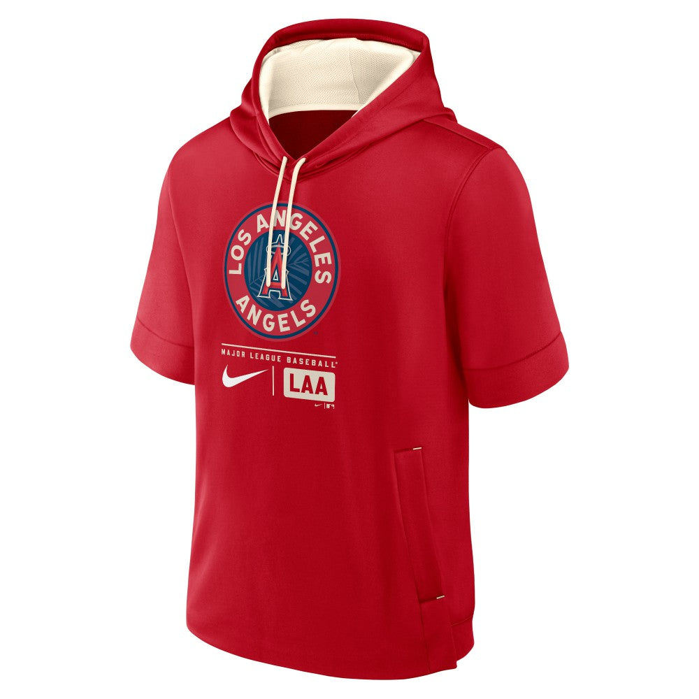 Los Angeles Angels Nike City Connect Color Block Short Sleeve Pullover Hoodie | MLB Shop
