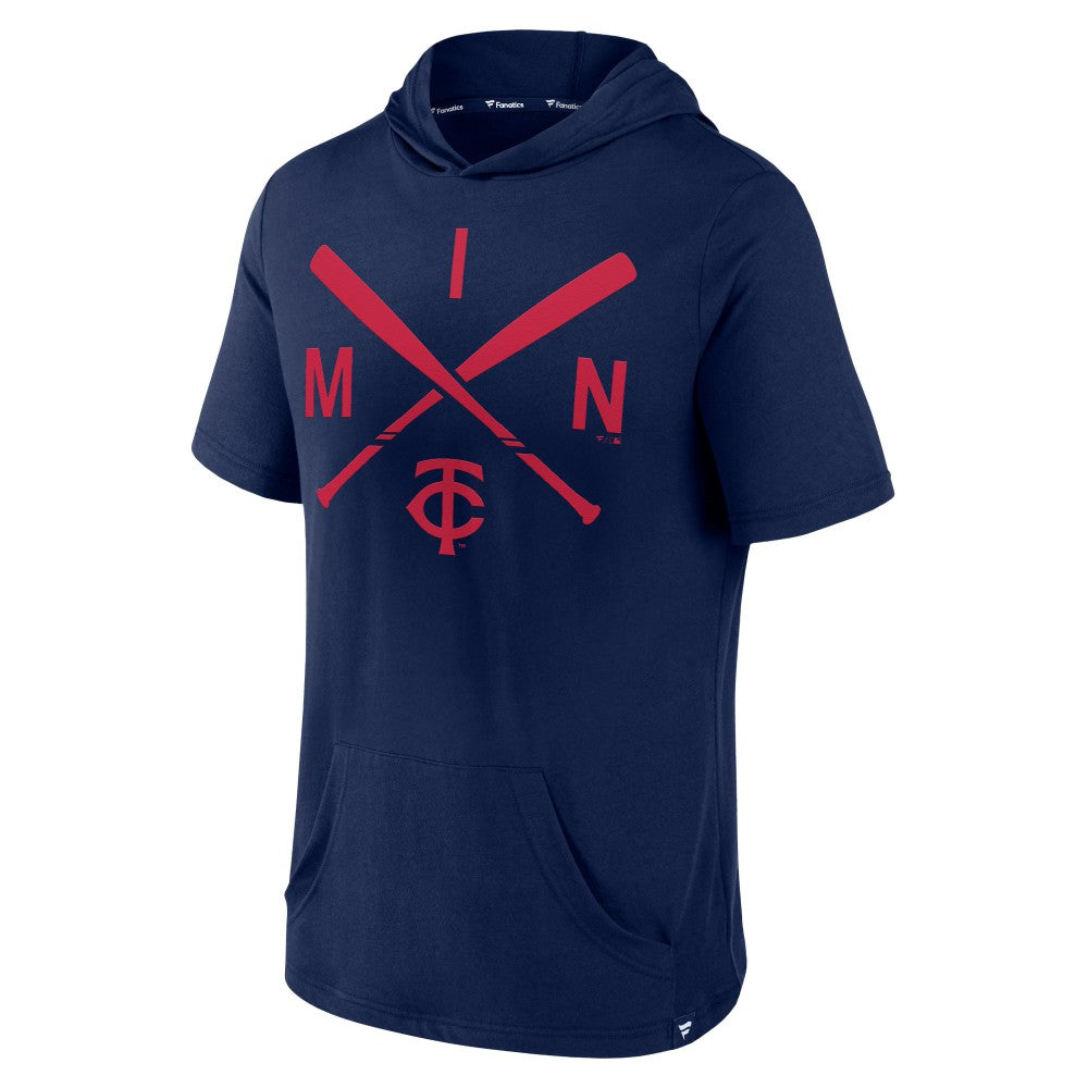Minnesota Twins Fanatics Iconic Rebel Short Sleeve Hooded Top | MLB Sale