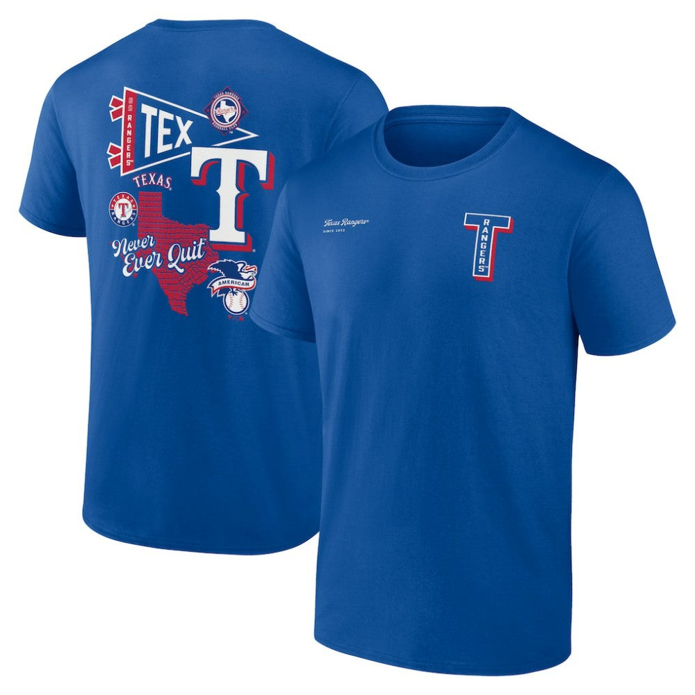 Texas Rangers Fanatics Split Zone T-Shirt | MLB On Sale