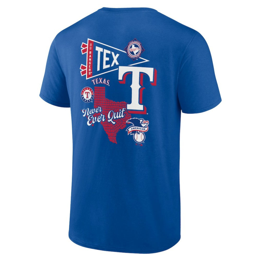 Texas Rangers Fanatics Split Zone T-Shirt | MLB On Sale
