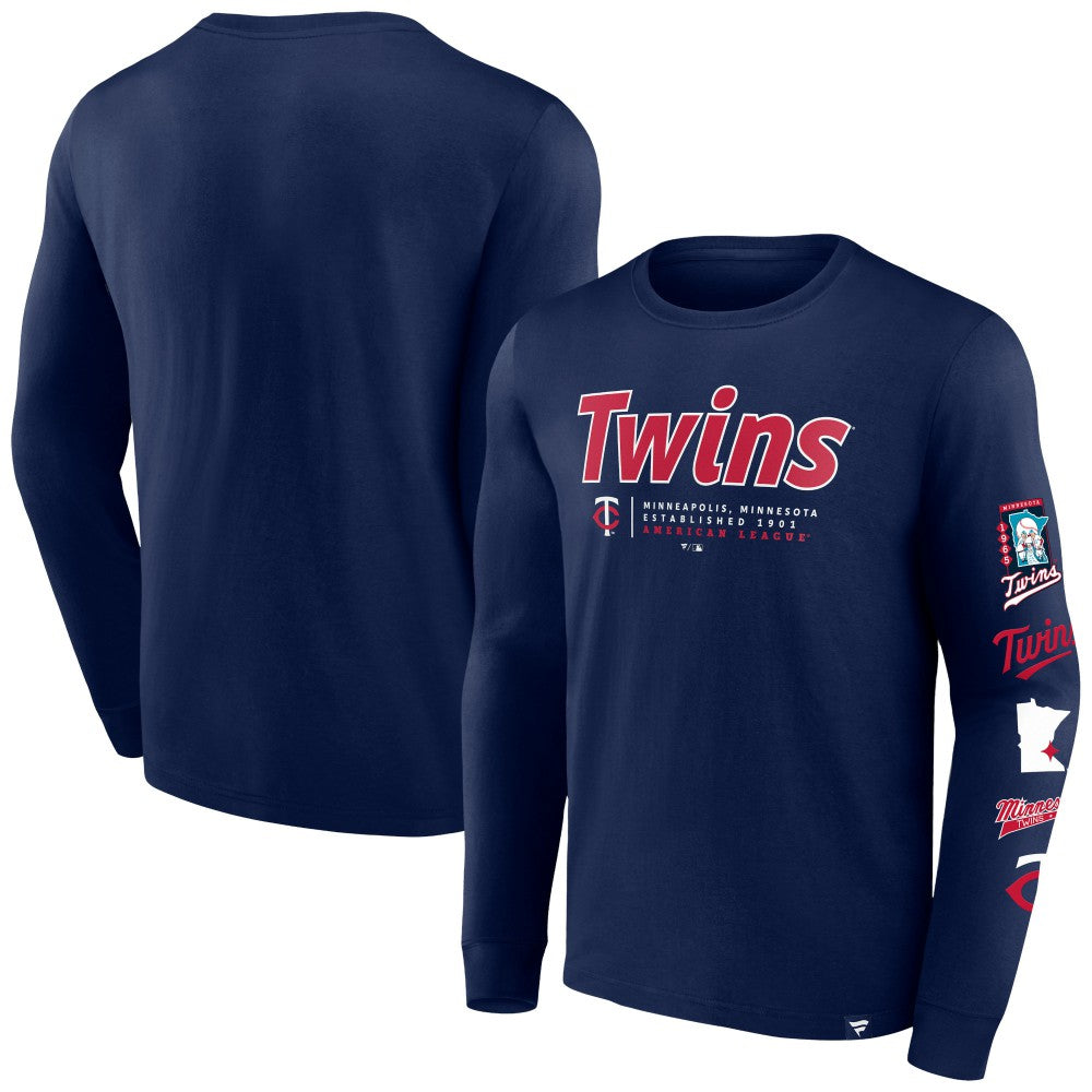 Minnesota Twins Fanatics Strike the Goal Long Sleeve T-Shirt | MLB US