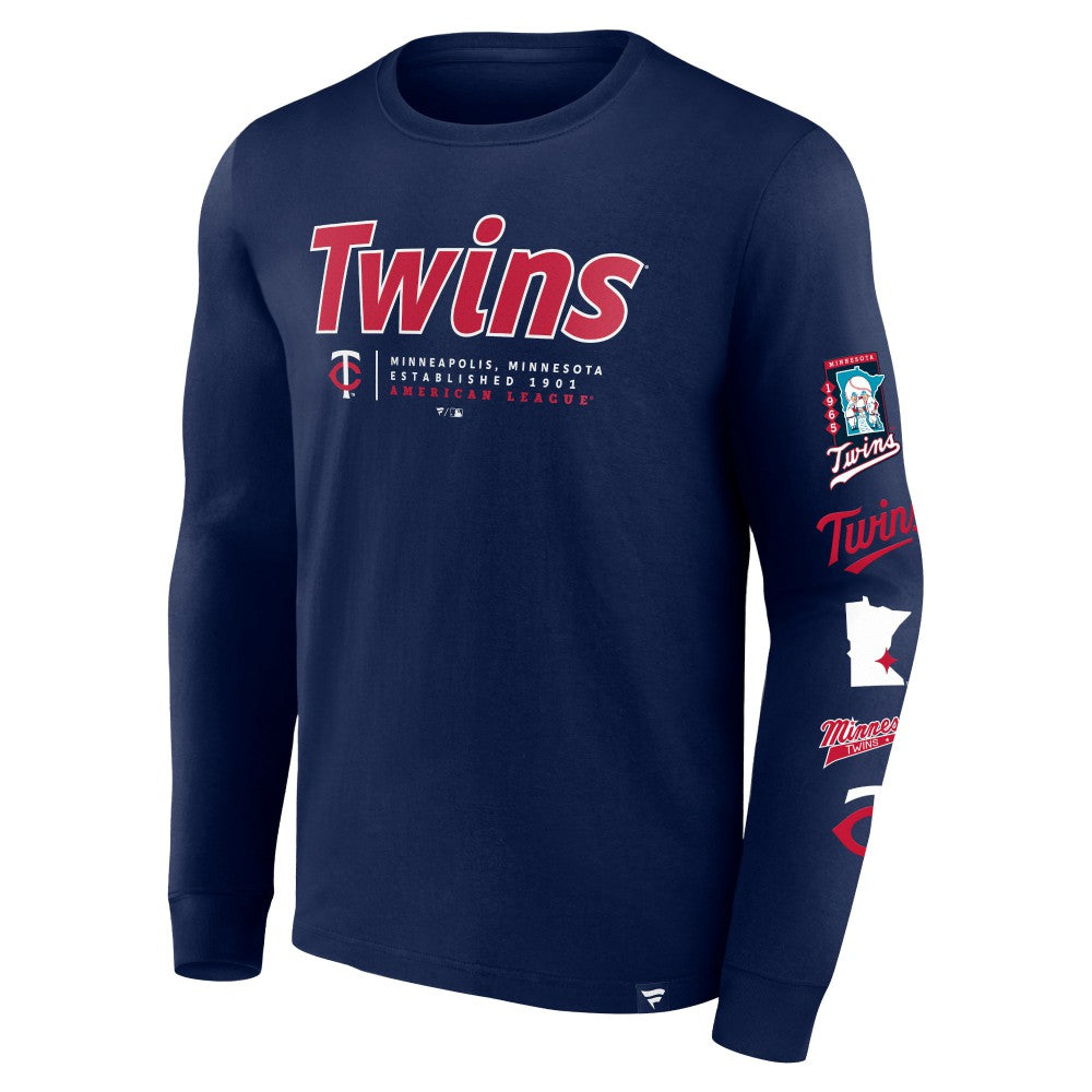 Minnesota Twins Fanatics Strike the Goal Long Sleeve T-Shirt | MLB US