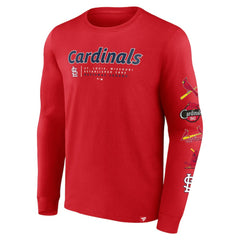 St. Louis Cardinals Fanatics Strike the Goal Long Sleeve T-Shirt | MLB On Sale