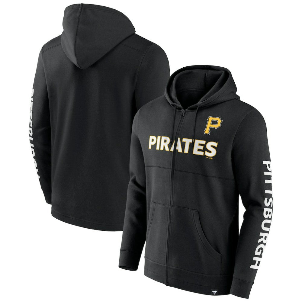 Pittsburgh Pirates Fanatics Ace Hoodie Full-Zip Sweatshirt | MLB US