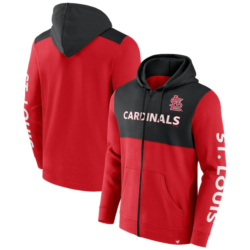 St. Louis Cardinals Fanatics Ace Hoodie Full-Zip Sweatshirt | MLB Outlet