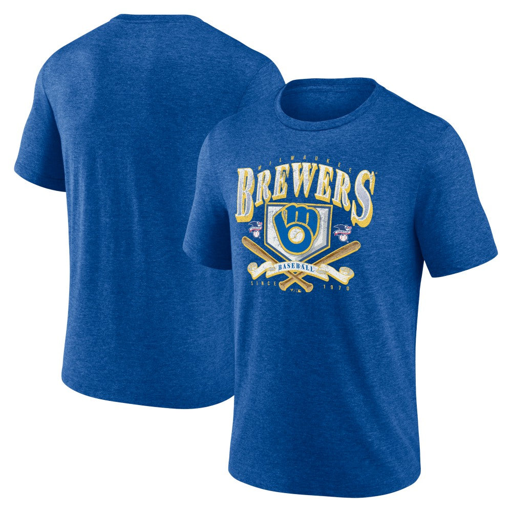 Milwaukee Brewers Fanatics Home Team Tri-Blend T-Shirt | MLB Online